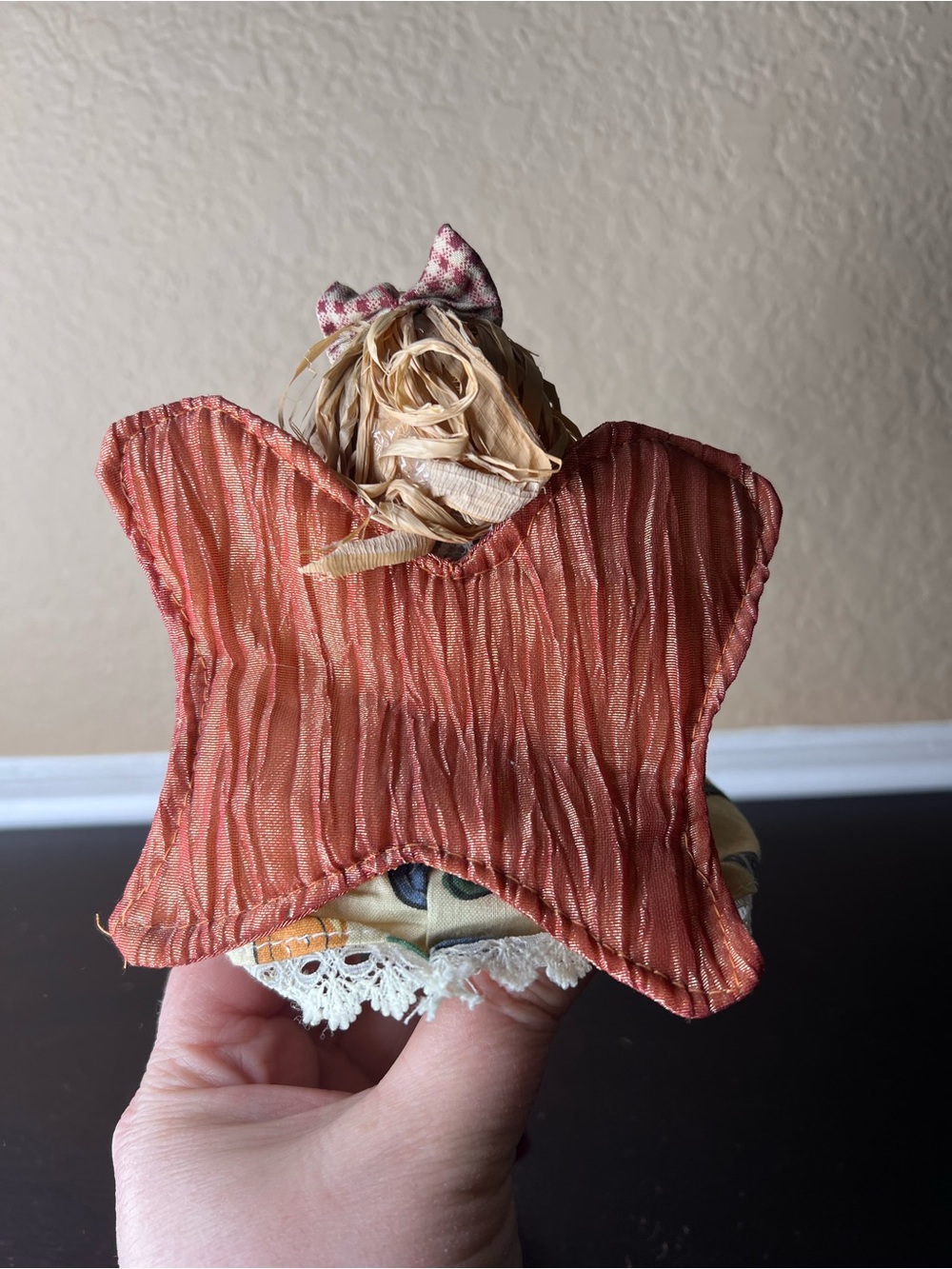 Vintage 1990s Dandee Button Angel Shelf Sitter Cottagecore Decor - Picture 6 of 9